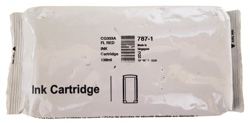 Pitney Bowes 787-1 Fluorescent Red Ink Cartridge 138ml