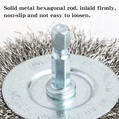 Hiqalty 10pcs 2″ Stainless Steel Wire Wheel Brushes Kit for Drill with 1/4-In…