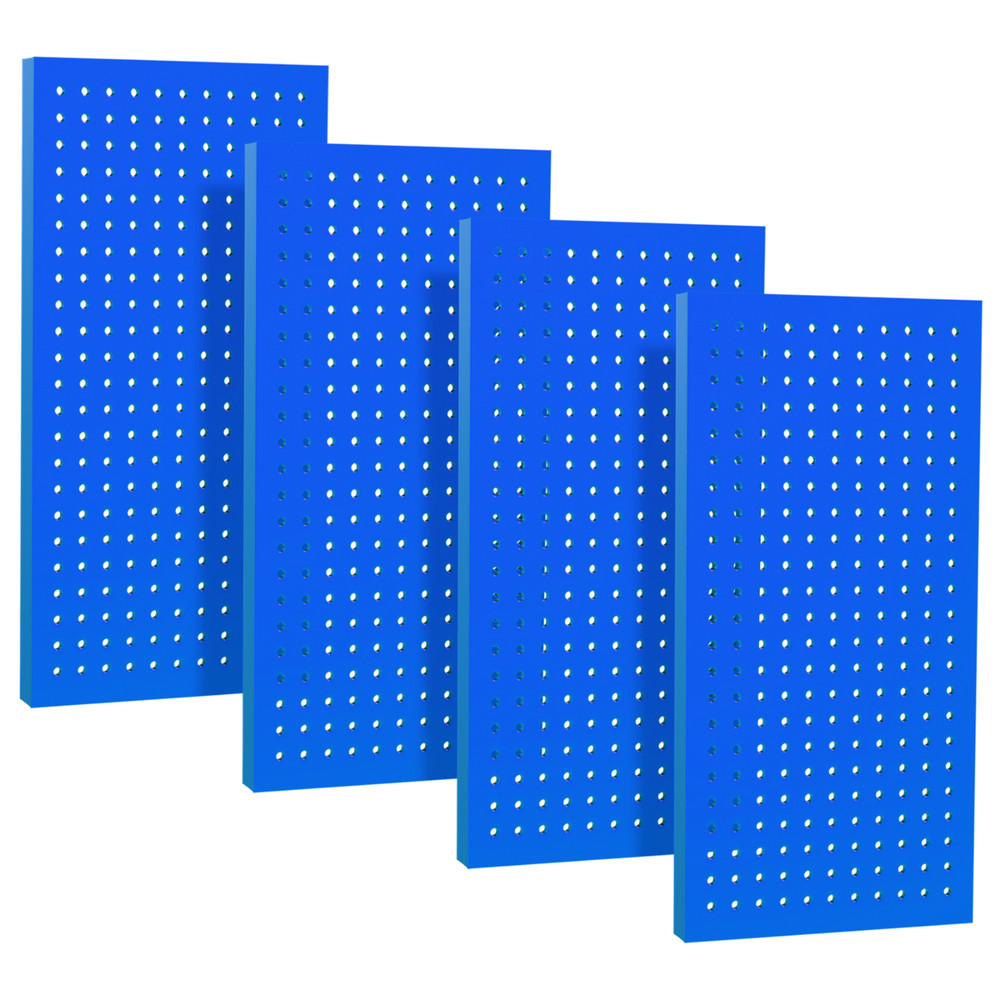 4 Pack Metal Pegboard Panels 24″ x 12″ Heavy Duty Steel Pegboard Wall Organizer