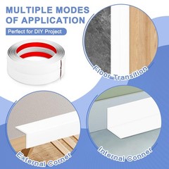 Wall Corner Protector Moulding Trim Peel and Stick Wall Corner Guards Trim Fl…
