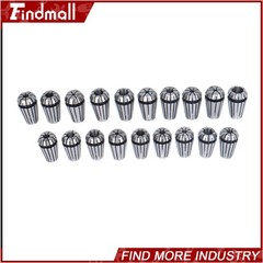 Findmall 19pcs ER16 Collet Set Complete Sizes including all 16th 32nds & 64th
