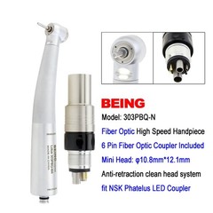 BEING High Speed Handpiece Turbine Dental Fiber Optic NSK Phatelus LED Coupler