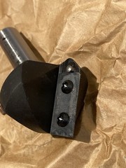 AMANA TOOL RC-1102 90° V-Groove CNC Insert Router Bit 1/2in Shank x 1-1/2in D V1