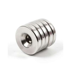 N35 Countersunk Ring Round Disc Strong Magnets Rare Earth Neodymium Hole 5mm