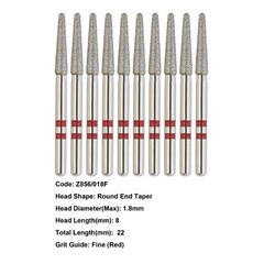 Zirconia Diamond Bur High Speed Bur FG Z368 Z856 Z850 Z881 Z379 Fine Medium Grit
