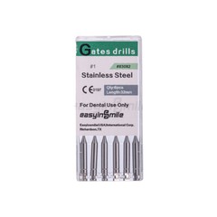 10PKs Dental Endo Peeso Reamers/Glidden Gates Spiral Burs Root Canal 1#-6# files
