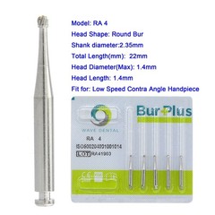 Wave Dental Carbide Burs Round Latch Bur RA 2 4 Long Surgical Bur LAOS RA SURG 4