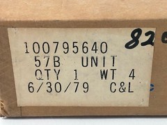 WESTERN ELECTRIC 57B UNIT IN BOX, VINTAGE 6/30/79