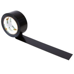 Duck Brand Color Duct Tape, Single Roll, Black