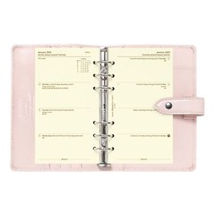 Filofax Malden Organizer Personal Size Pink Full Grain Buffalo Leather 2024