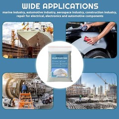 Fiberglass Milled Glass Fibers 2 Lbs. Resin Filler Material