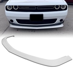 Front Bumper Lip Spoiler ABS Painted White 2015-2023 Dodge Challenger SXT