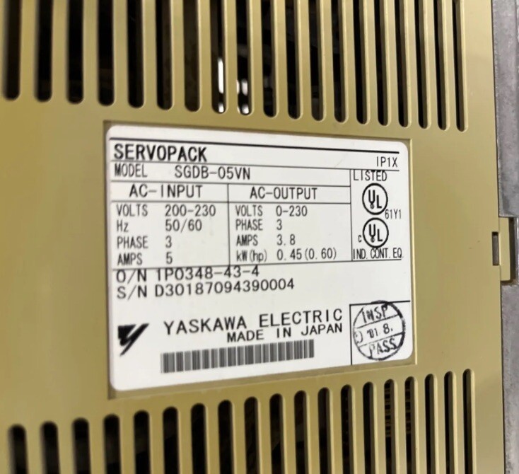 New Sealed Yaskawa ServoPack Drive SGDB-05VN Fast Shipping By DHL UPS