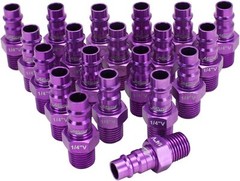 Pack Of 20 Milton Purple Highflowpro Hose Pipe Fitting 1 4 Npt Male Plugs