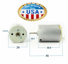 4 X DC Mini 280 Motor, (3 – 12)V, 12,000 RPM, 142G-CM for DIY Toys