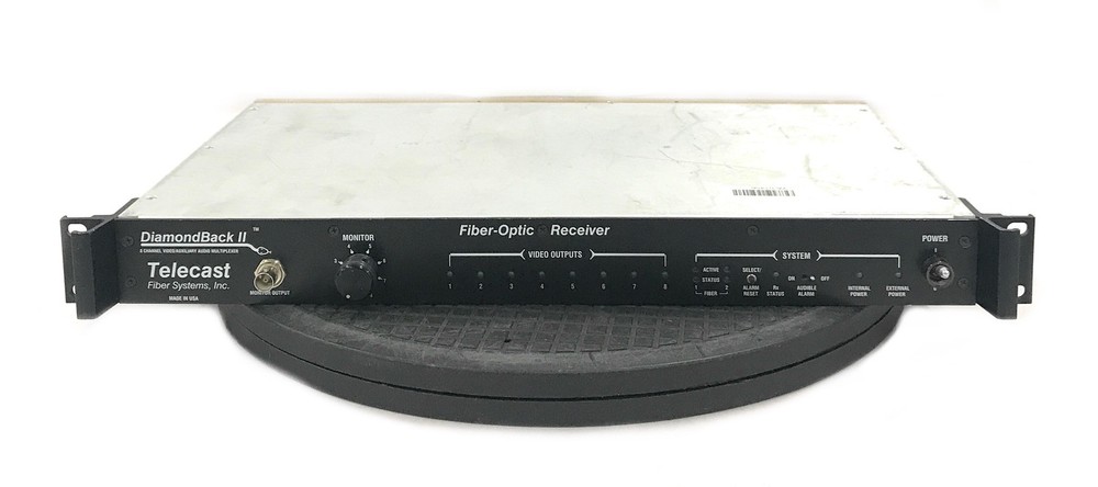 Telecast DiamondBack II Fiber Optic Receiver 8-Channel A/V Multiplexer RX