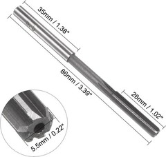 Versatile 5.5mm HSS Chucking Reamer – Straight Flute Design for Precision