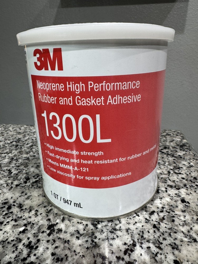 3M Neoprene High Performance Rubber and Gasket Adhesive 1300L, Yellow