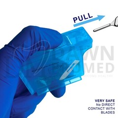 Disposable Blade Remover Handheld No-Touch for Scalpels, Dermaplaning, and Razor