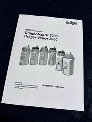 Drager Vapor 2000 Sevoflurane Anesthesia Vaporizer, AutoExclusion, Drager Fill