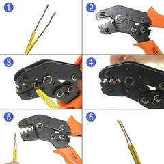 500X Non-Insulated U Shape Copper Terminals Crimp Assortment Kit For Cable Wire