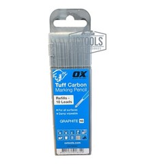OX Tools Pro Tuff Carbon Pencil Leads – Graphite Lead | 10-Pack