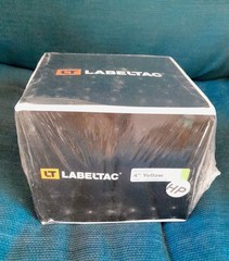 LabelTac LT401 4″ OSHA Yellow Vinyl Tape For Pro / Pro X Printers – 1 ROLL NEW