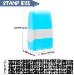 Pack 2 Identity Theft Protection Roller Stamp Guard ID Privacy Confidential Data