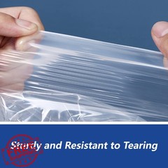 WEPOLY 14×20 Clear Poly Bags 500 Pack Suffocation Warning