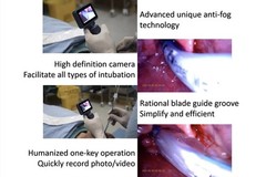 US Warehouse 3.5″ Touch screen Digital Video Laryngoscope with 3 Reusable Blade