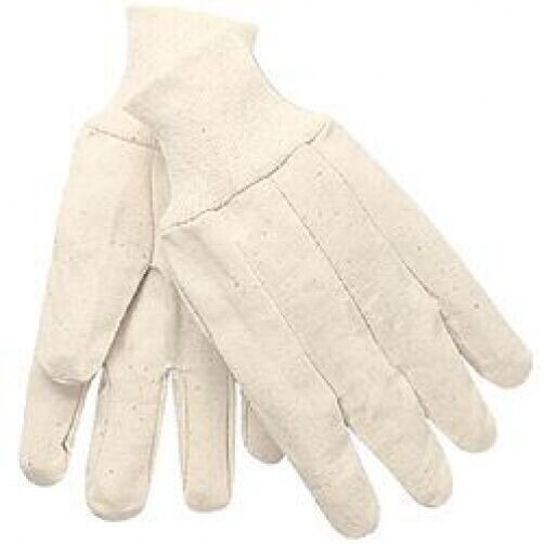 Liberty 4501 MCR Safety 8100 Cotton Canvas Gloves White 4501Q Pairs