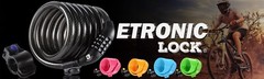 ETRONIC 6 ft. Bike Lock Cable – Resettable Combo, Anti-Theft Security (Black)