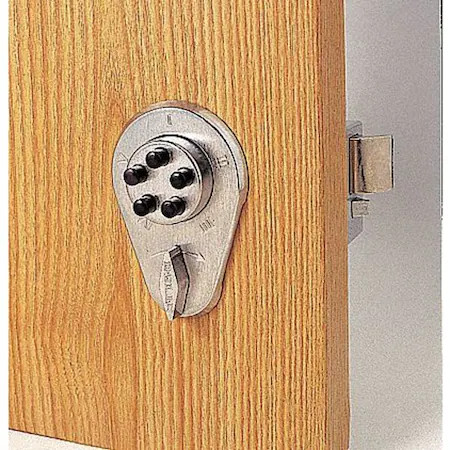 Simplex 919-04 Pushbutton Deadbolt, Satin Brass