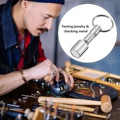 1 Pcs Keychain Neodymium Magnet for Testing Coins, Jewelry, Brass, Gold, Silver