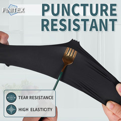 FINITEX – Black Nitrile Disposable Gloves, 5Mil, Powder-Free, Medical Exam Latex