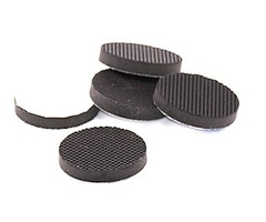 1″ Diameter x 3/16″ Tall Silicone Rubber Feet with 3M Adhesive for Benchtop Use