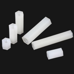 M2 M2.5 M3 M4 M5 White Nylon Plastic Hex Spacer Standoff Pillar Female Screws