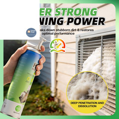 BERlOVE Foaming AC Coil Cleaner: 57oz 19 Fl Oz (Pack of 3), White