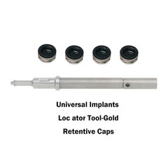 Universal Implant Locator Core Tool Overdenture Metal Housing & Lab Cap Assembly
