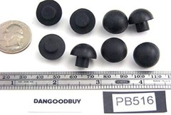 Rubber Push-in Mushroom Bumpers 5/8″ Diam – Feet – Fits 5/16″ Hole