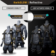 KwikSafety TYPHOON DiamondBACK Safety Harness (Back Support) 3 D Ring ANSI OSHA
