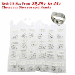 Dental Orthodontic 1st Molar Prewelded Bands 018/022 Roth/Edgewise #29-#43+ U/L