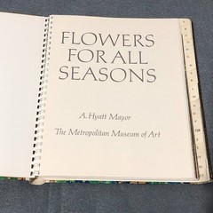 MMA Flowers for All Seasons Address Book Floral Art work