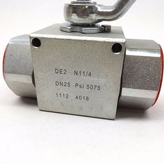 Imported DE2 N11/4 DN25 SW14 1-1/4″ Ball Valve 5075 Psi 1112 4018
