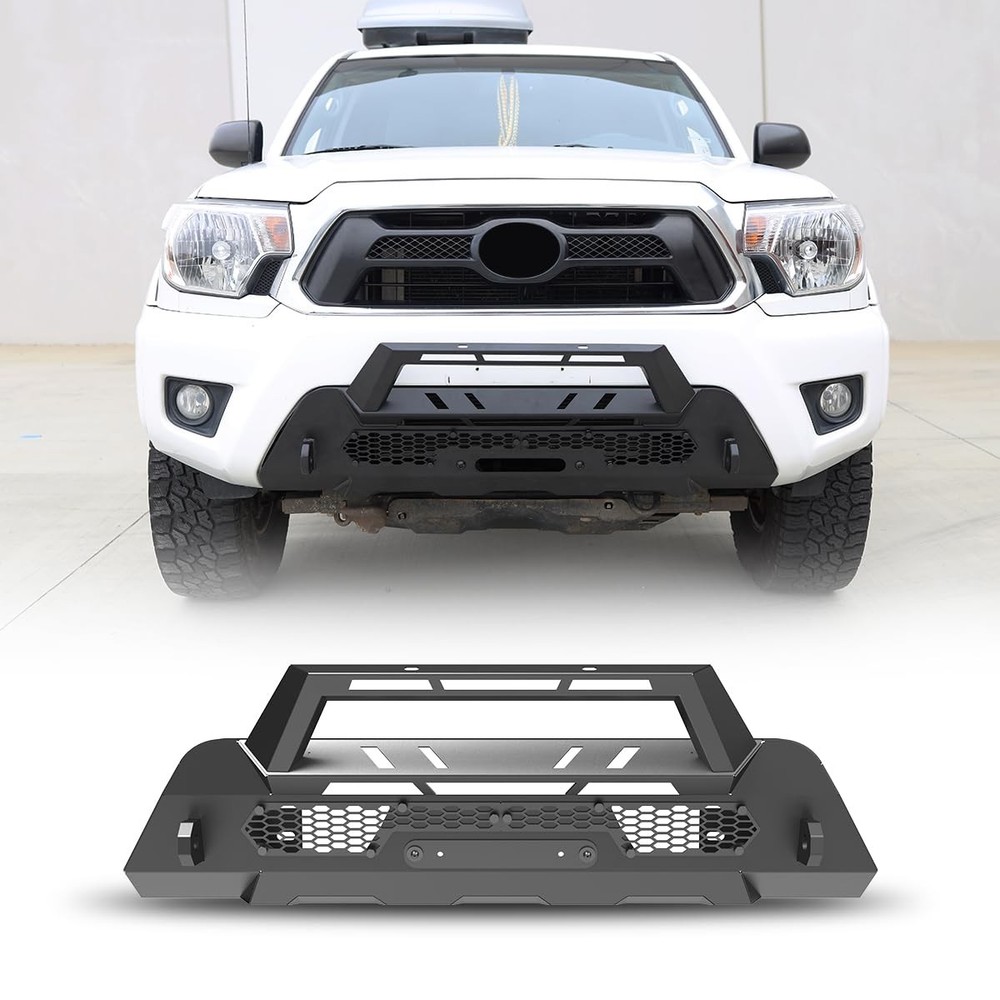 Toyota Tacoma 2012-2015 Mid-width Front Bumper Bull Bar LED Mount Paintable 101S