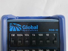 Global Specialties RDB-10 Resistance Decade Box 1-11M Ohm Range w/ Rubber Cover