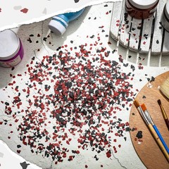350 G/ 0.77 lb Decorative Color 12.35 Ounce (Pack of 1), Red, Black, White