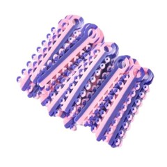 Dental Orthodontic Ligature Ties Elastic Rubber Bands Single/Double Colors USA