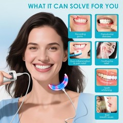 Red Light Therapy for Gums Health Red & Blue 16 LED Portable Personal Oral Care