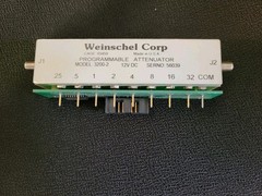Weinschel 3200-2 Programmable Attenuator 12V DC – Gold Body